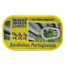 SARDINES HUILE VEGETALE BAP 120GR